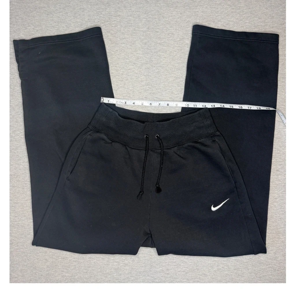 Nike Sportswear Phoenix Fleece Wide Leg Sweatpants Black Small DQ5615-010